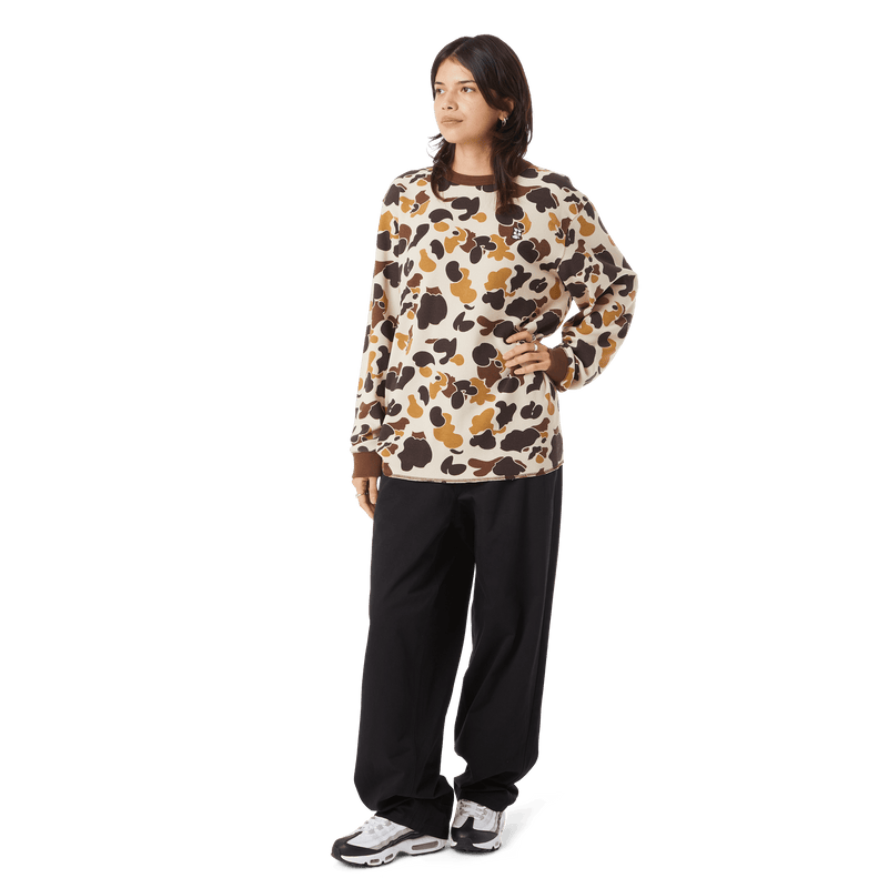 Huf Shrader Camo Long Sleeve T-Shirt Thermal Duck Camo