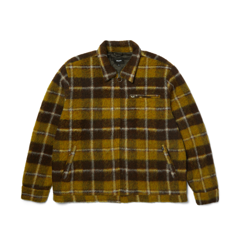 HUF Canton Plaid Jacket Brown