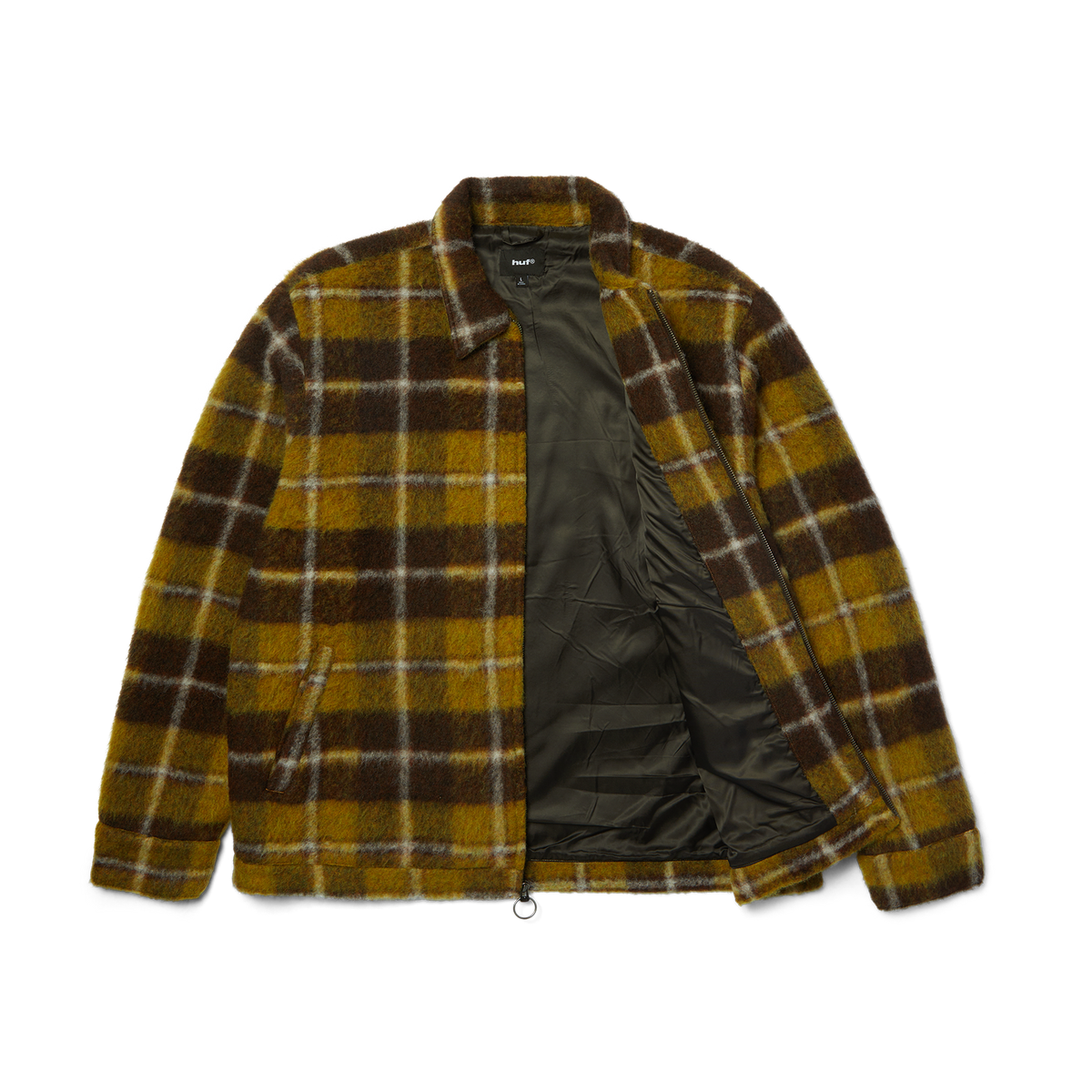 HUF Canton Plaid Jacket Brown