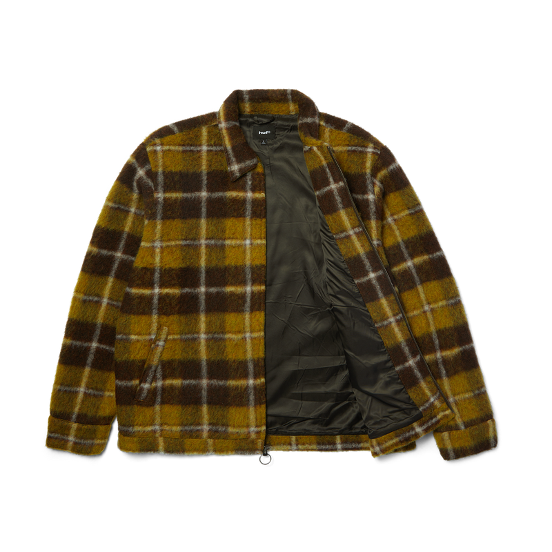HUF Canton Plaid Jacket Brown