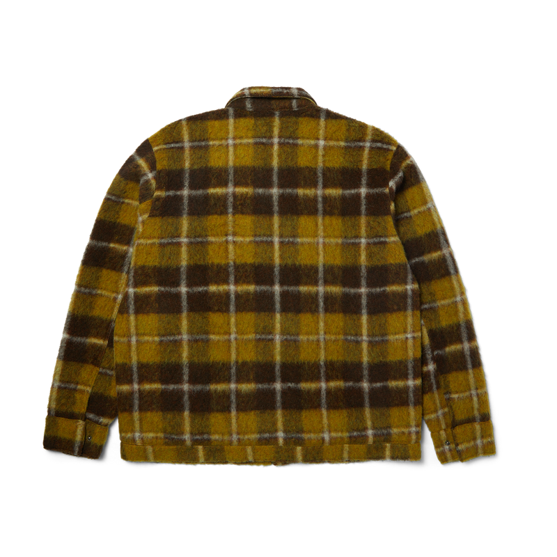 HUF Canton Plaid Jacket Brown