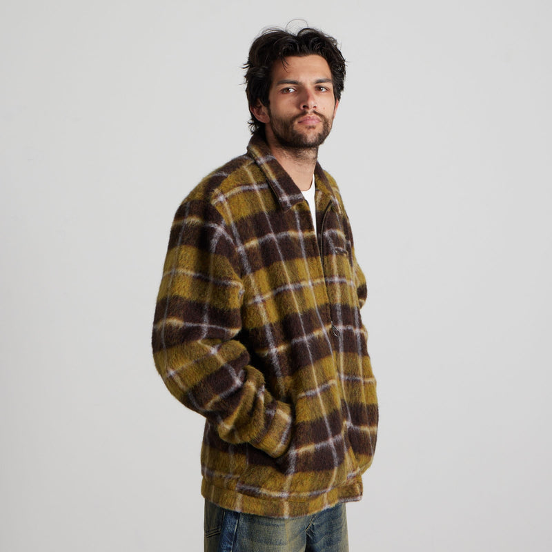 HUF Canton Plaid Jacket Brown