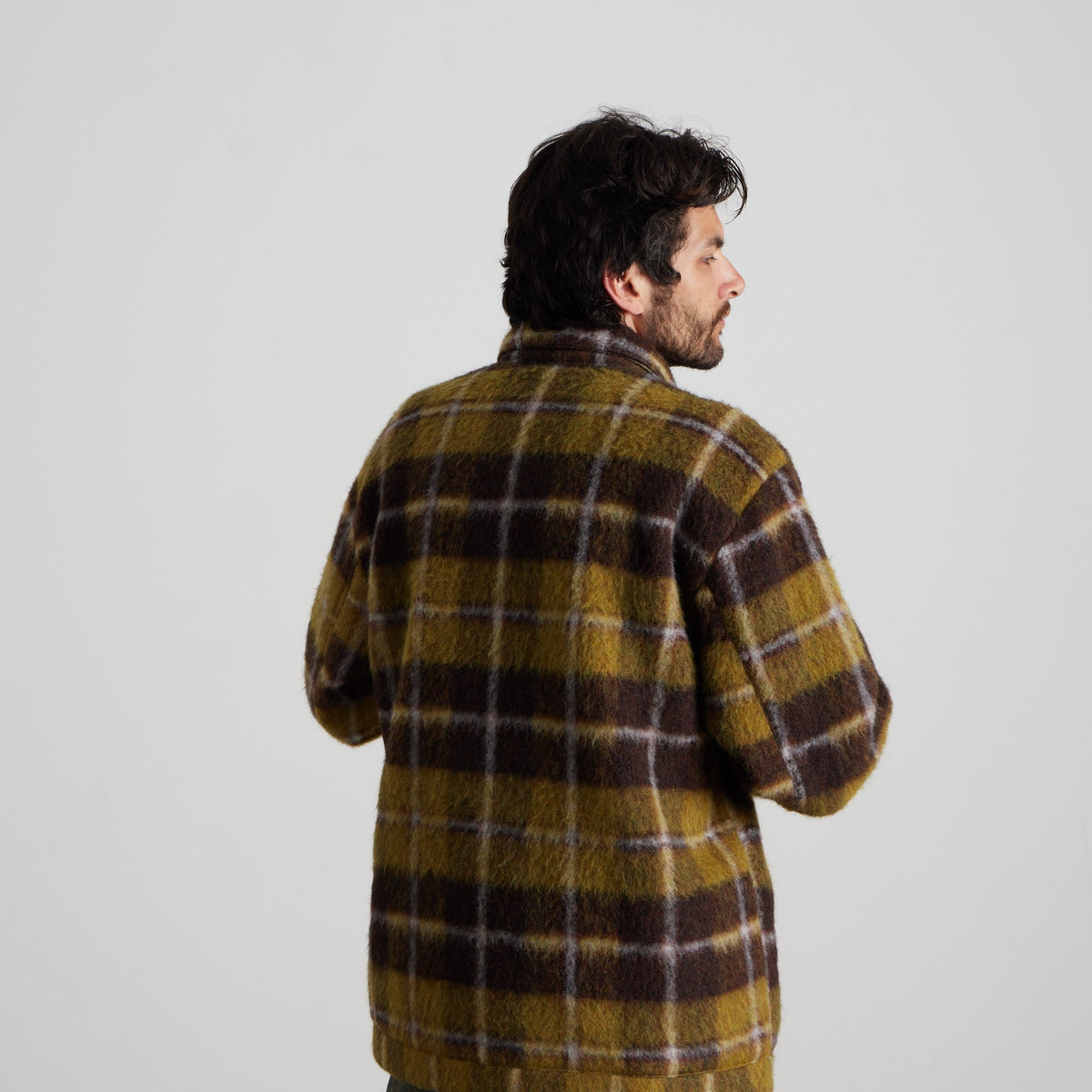 HUF Canton Plaid Jacket Brown
