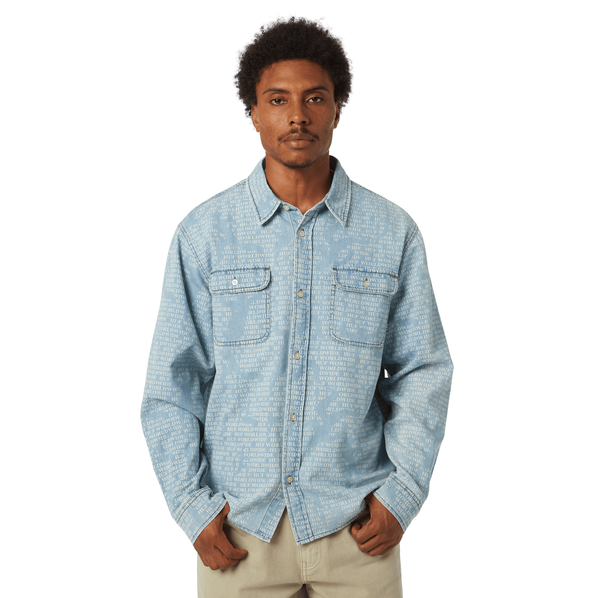 HUF Ceremony Denim Shirt Indigo