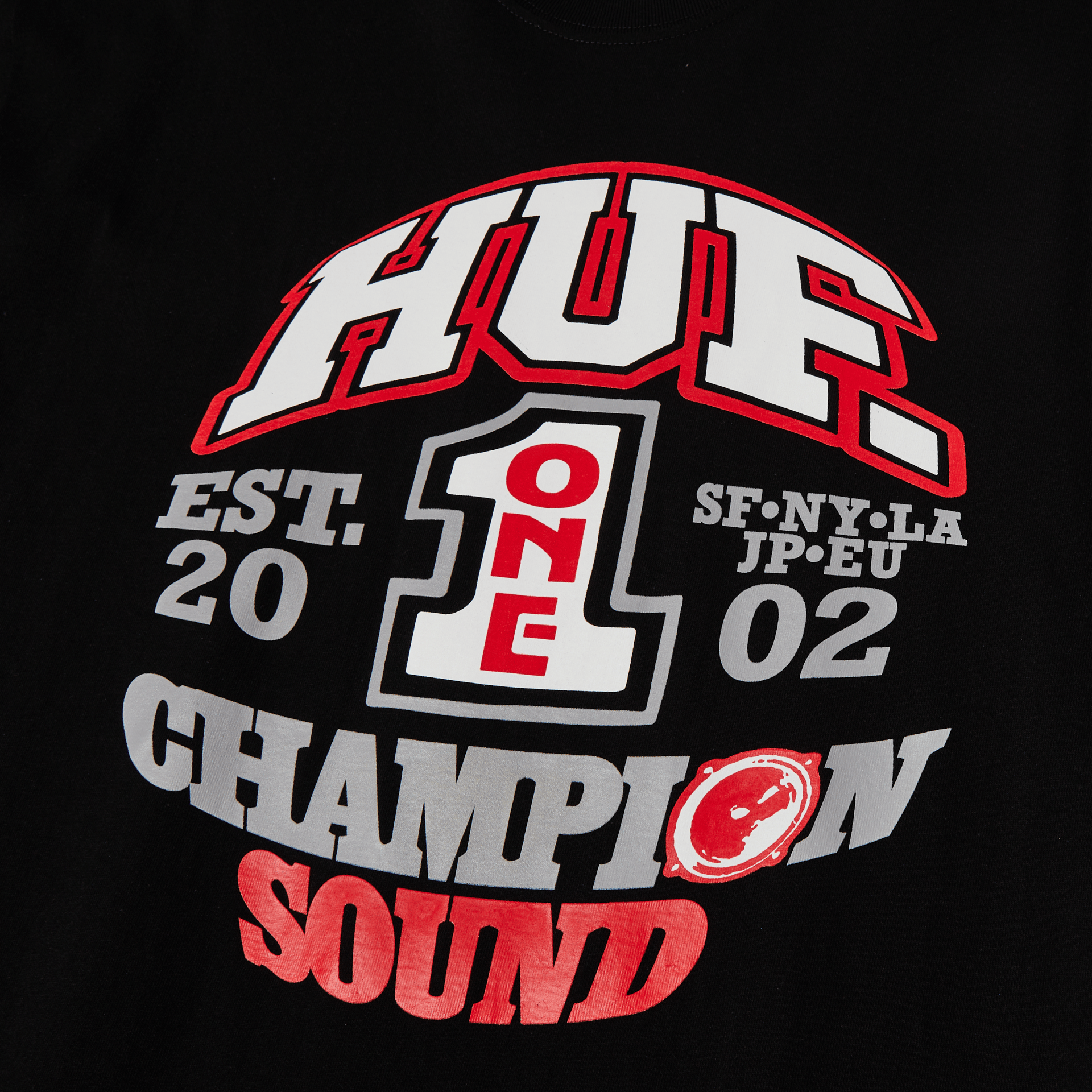HUF Champion Sound T-Shirt Black