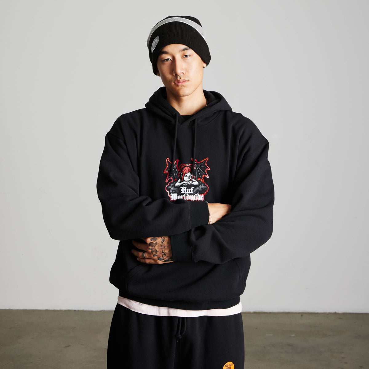 HUF Chaos Pullover Hoodie Black