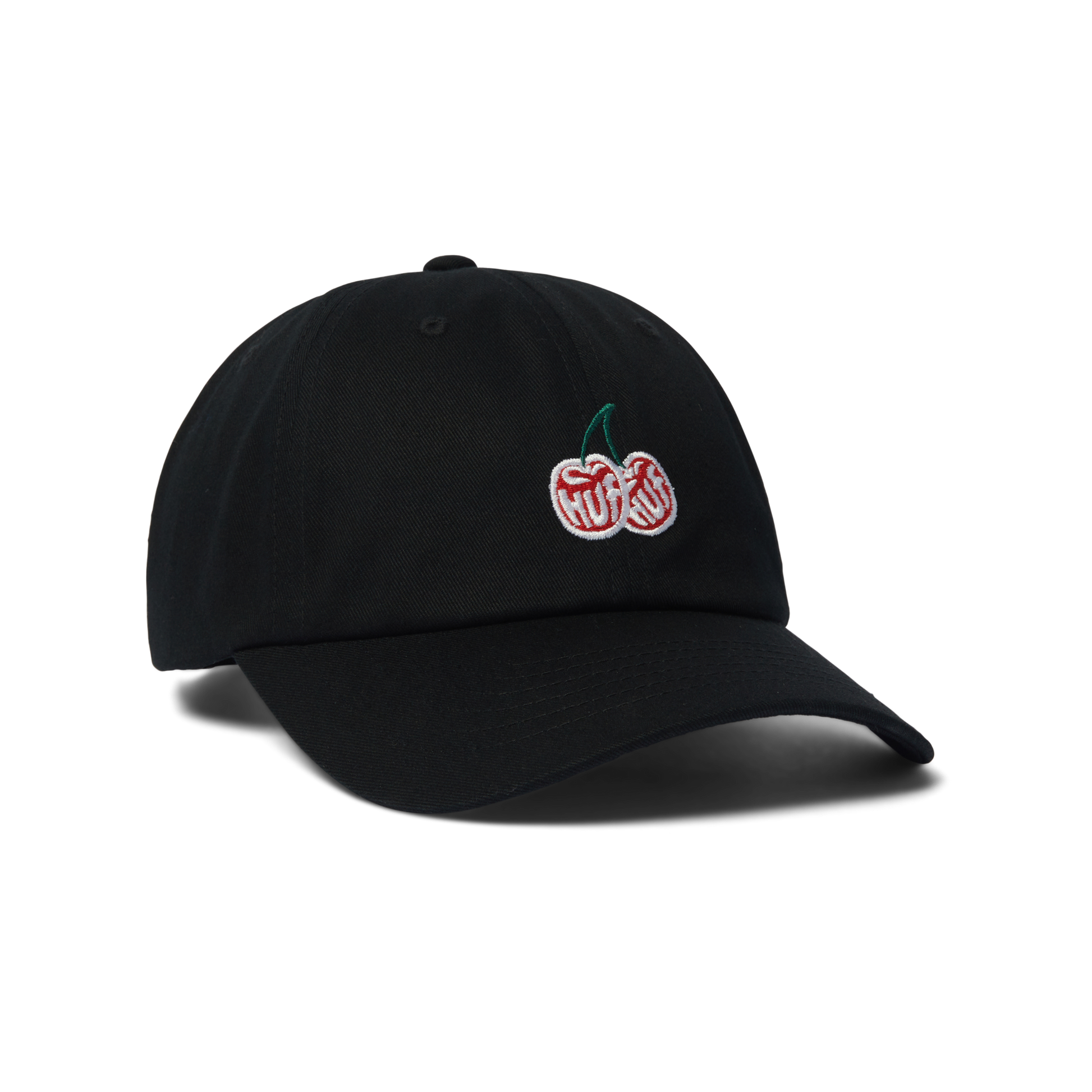 Huf Cherries 6-Panel Curved-Visor Hat Black