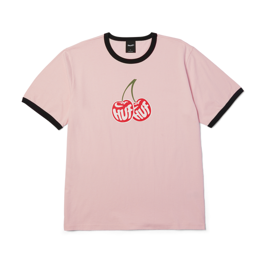 HUF Cherries Ringer T-Shirt Dusty Pink