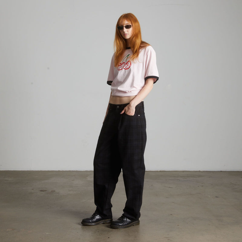 HUF Cherries Ringer T-Shirt Dusty Pink