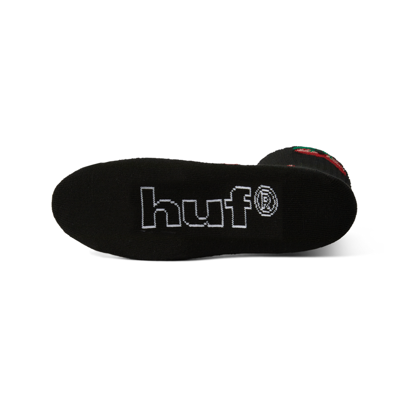 HUF Cherry Bomb Crew Sock Black