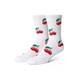 HUF Cherry Bomb Crew Sock White