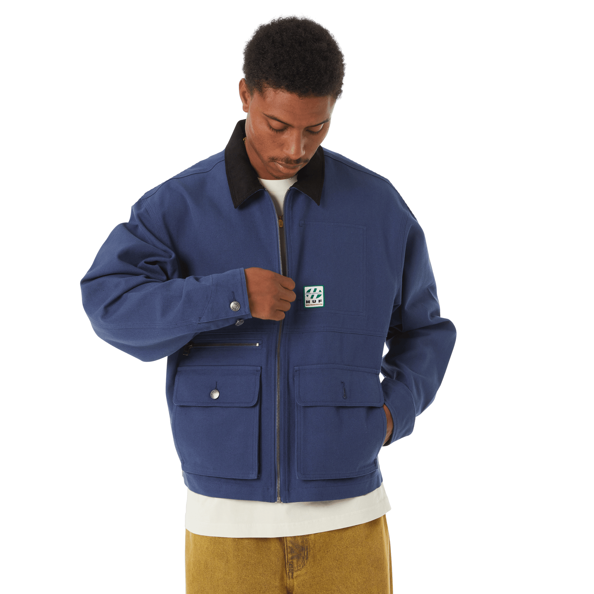 HUF Chilton Chore Jacket Navy
