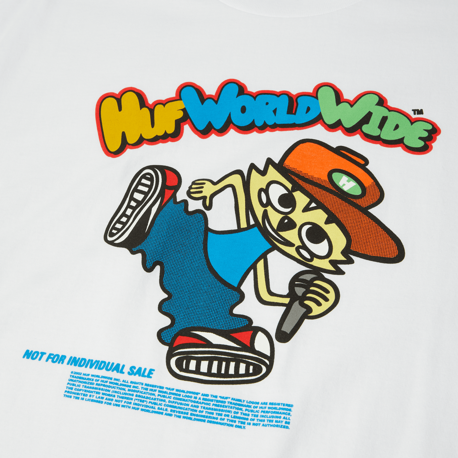 HUF Chop Kick Block T-Shirt White