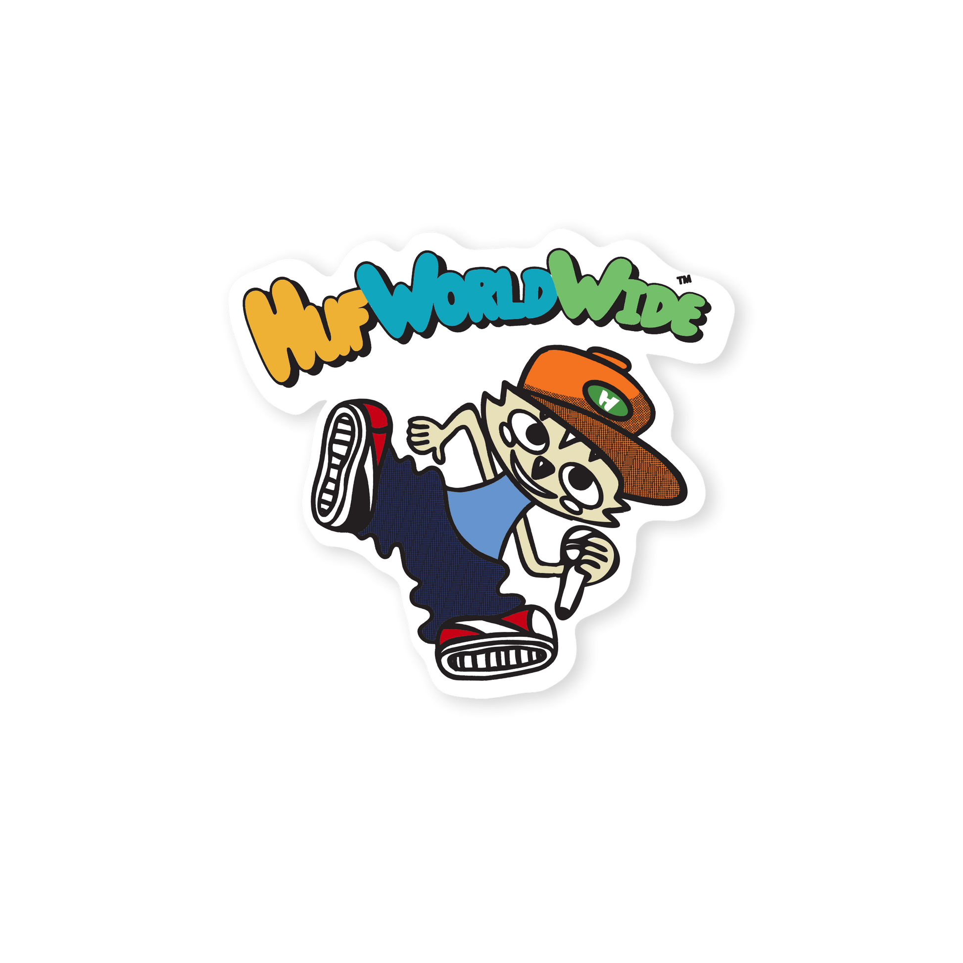 HUF Chop Kick Block Sticker Multi