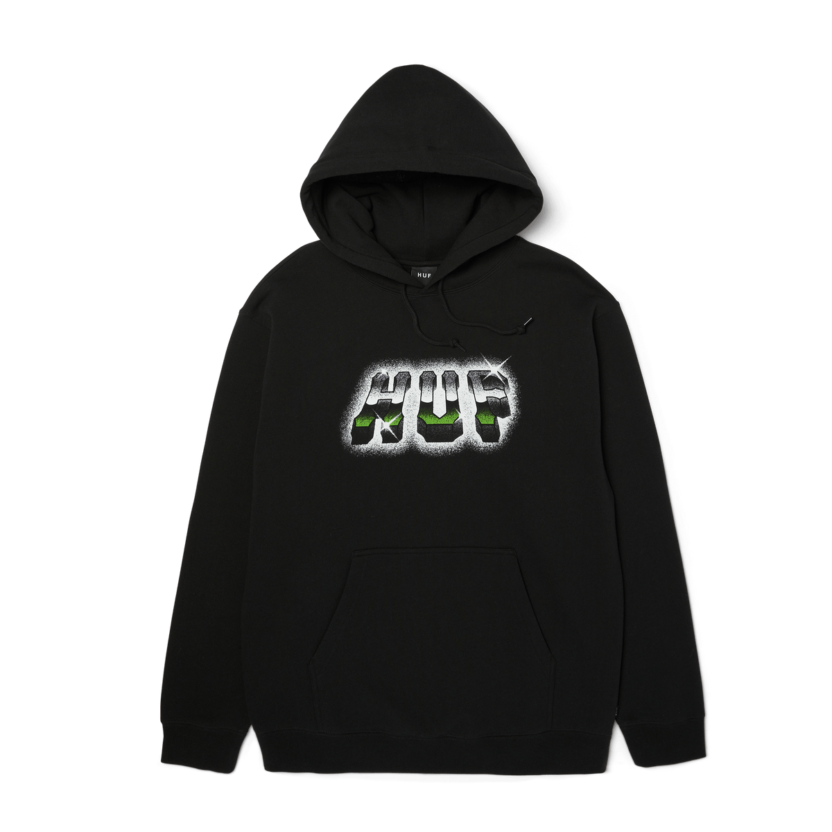 Huf Chrome Grit Pullover Hoodie Black