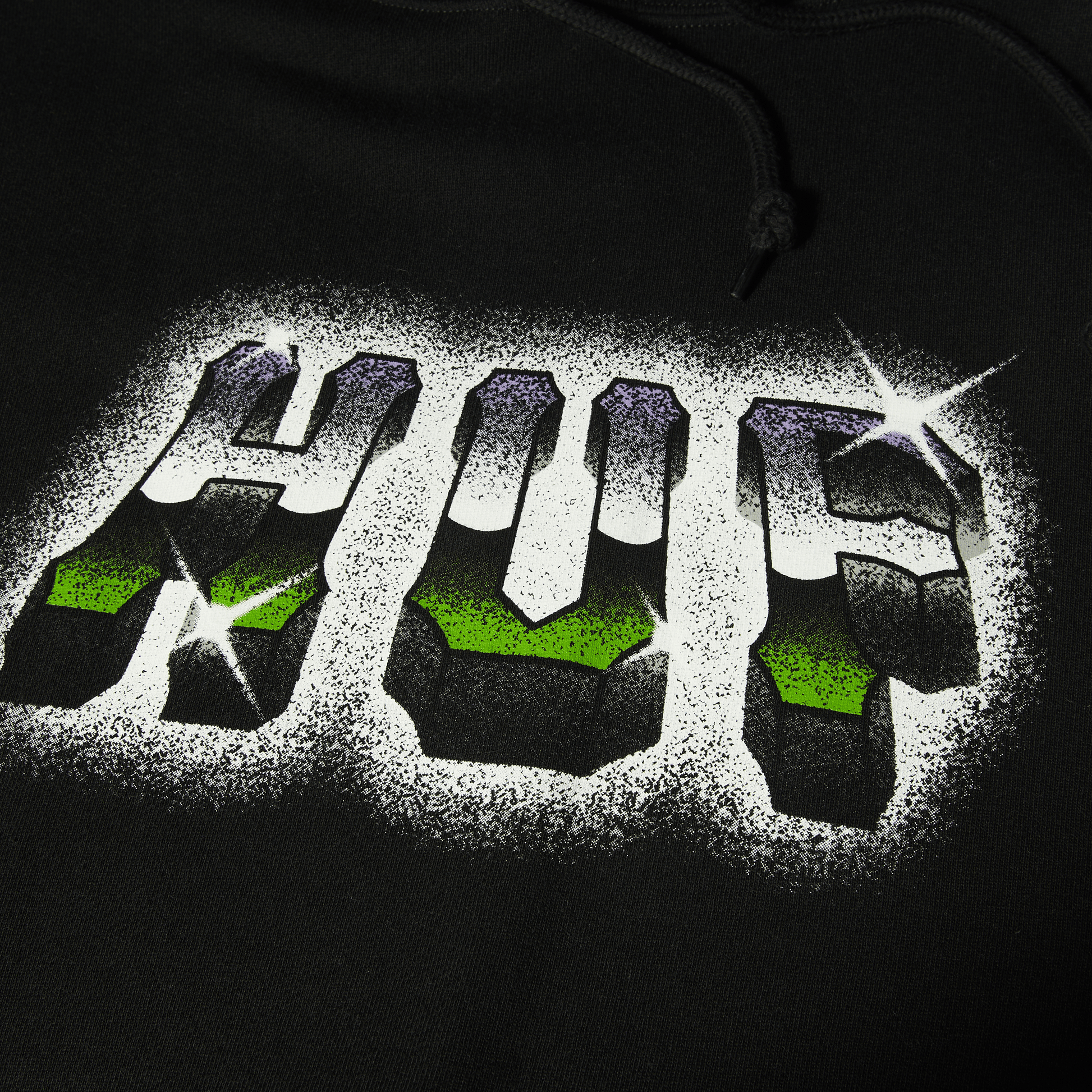Huf Chrome Grit Pullover Hoodie Black