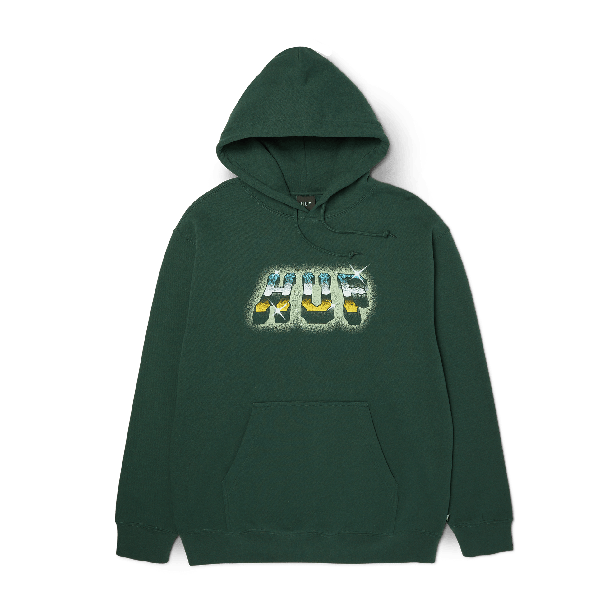 Huf Chrome Grit Pullover Hoodie Forest Green