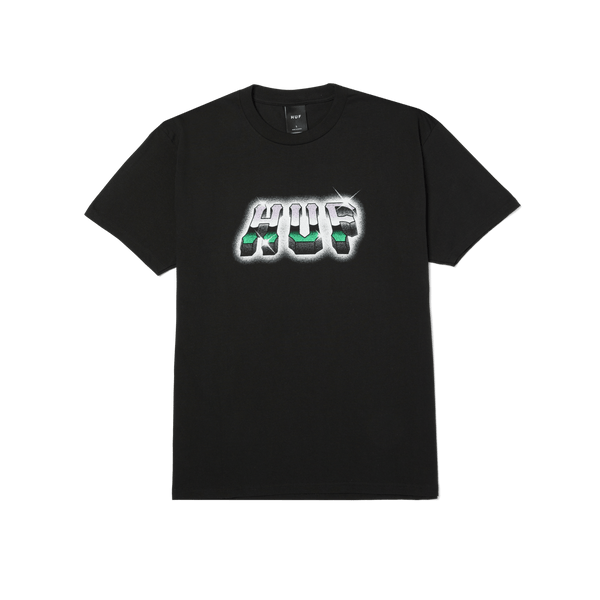 Huf Chrome Grit T-Shirt Black