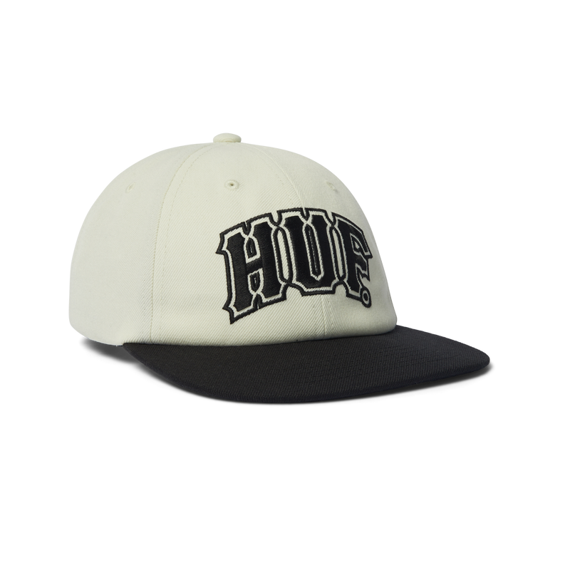 Huf Classic Arch Brushed Snapback Hat Bleach/Black