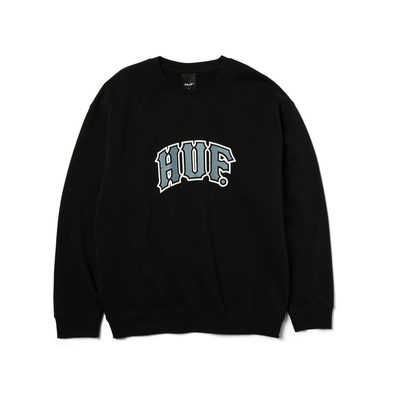 HUF Classic Arch Crewneck Sweatshirt Black