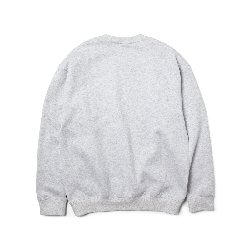 HUF Classic Arch Crewneck Sweatshirt Heather Grey