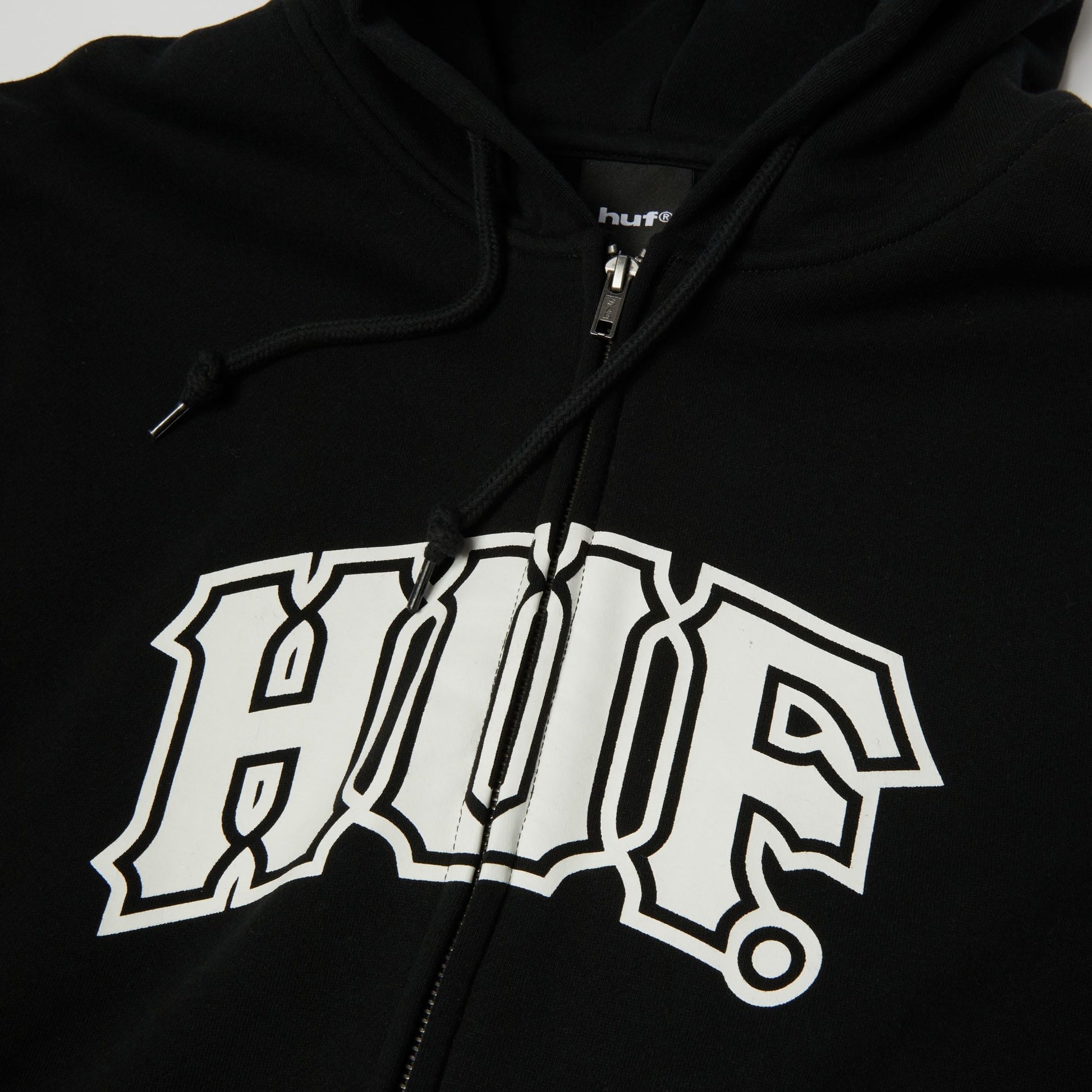 Huf Classic Arch Full-Zip Hoodie Heather Grey/Navy