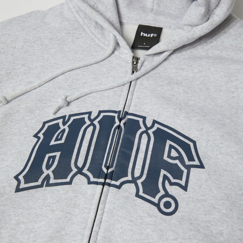 Huf Classic Arch Full-Zip Hoodie Black/White