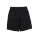 HUF Classic H Double Knee Denim Short Black Denim
