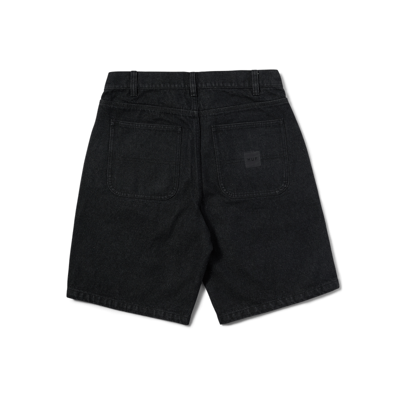 HUF Classic H Double Knee Denim Short Black Denim