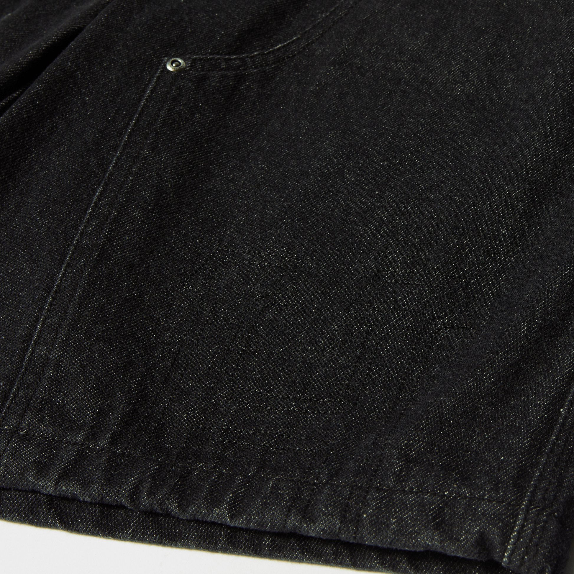 HUF Classic H Double Knee Denim Short Black Denim