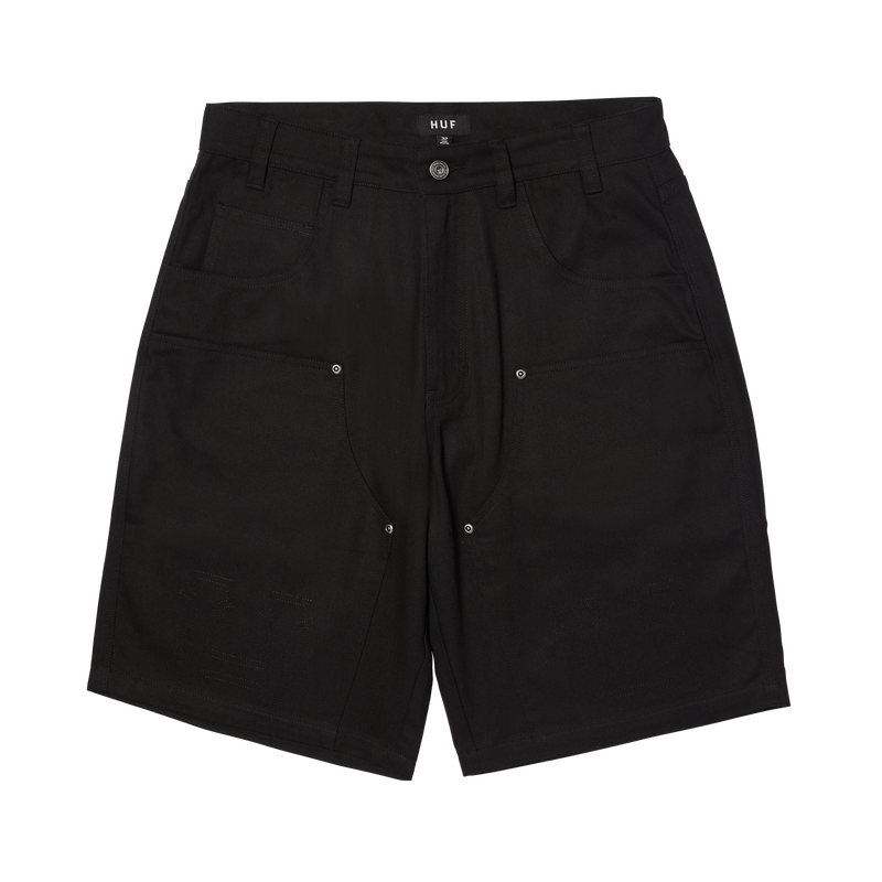 HUF Classic H Double Knee Work Short Black
