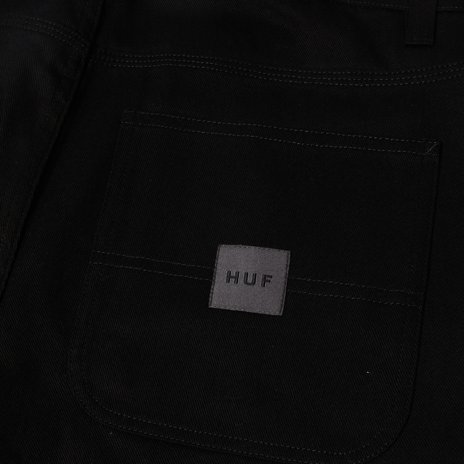 HUF Classic H Double Knee Work Short Black
