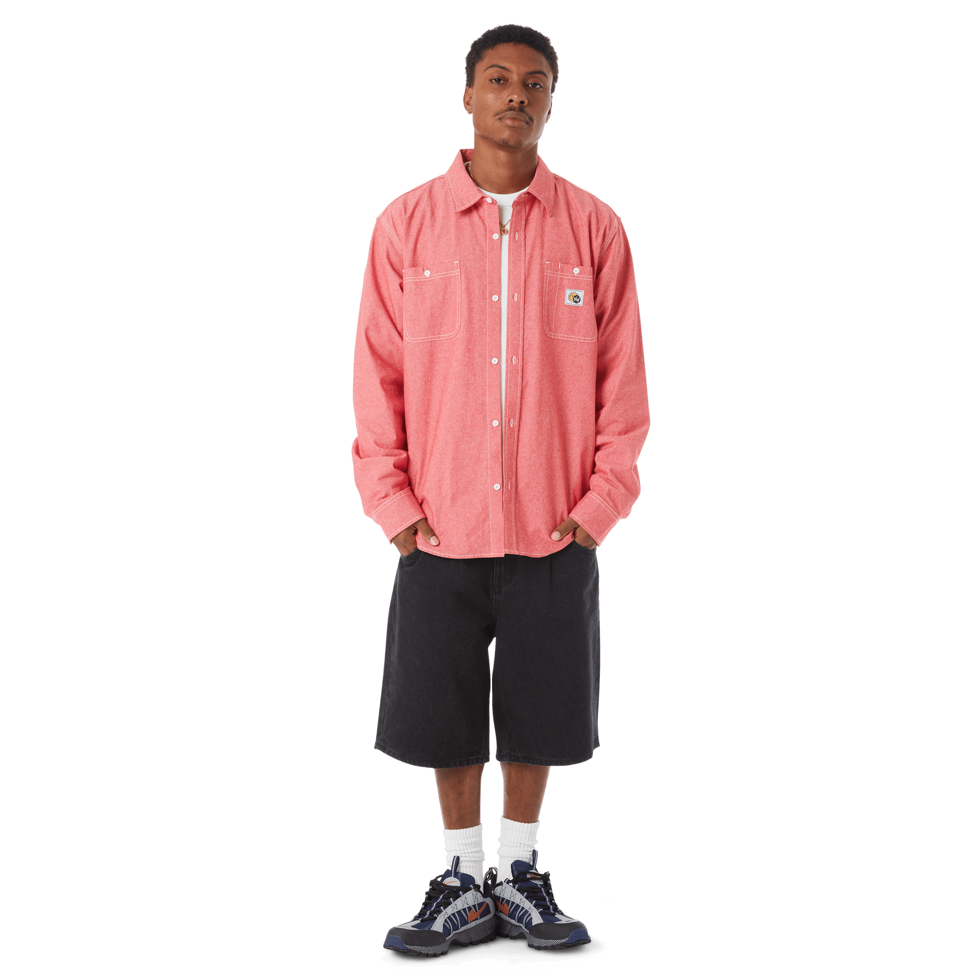 HUF Classic H Double Knee Work Short Black