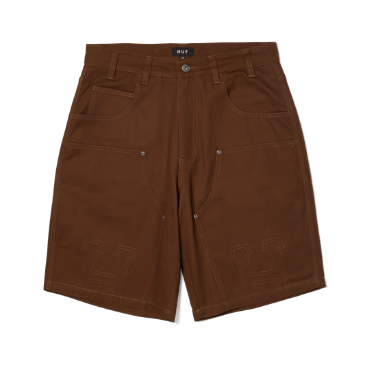 HUF Classic H Double Knee Work Short Brown