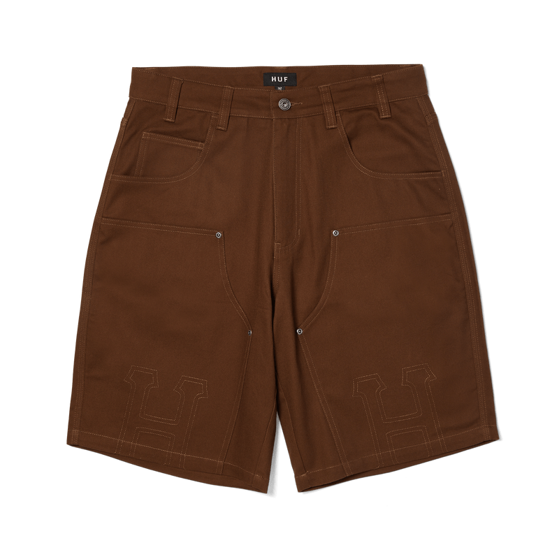 HUF Classic H Double Knee Work Short Brown