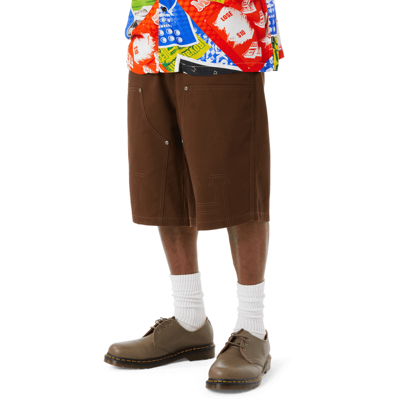 HUF Classic H Double Knee Work Short Brown
