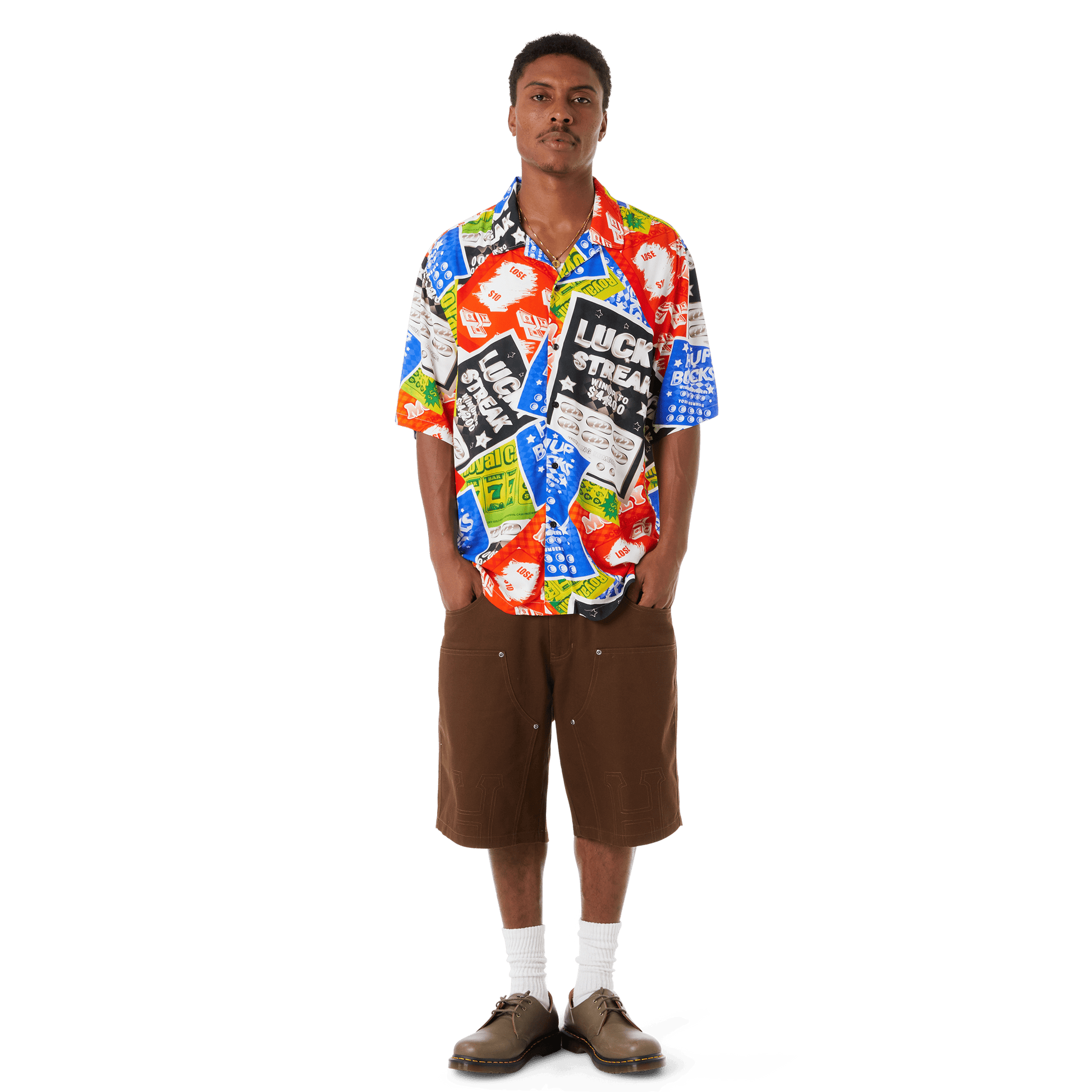 HUF Classic H Double Knee Work Short Brown