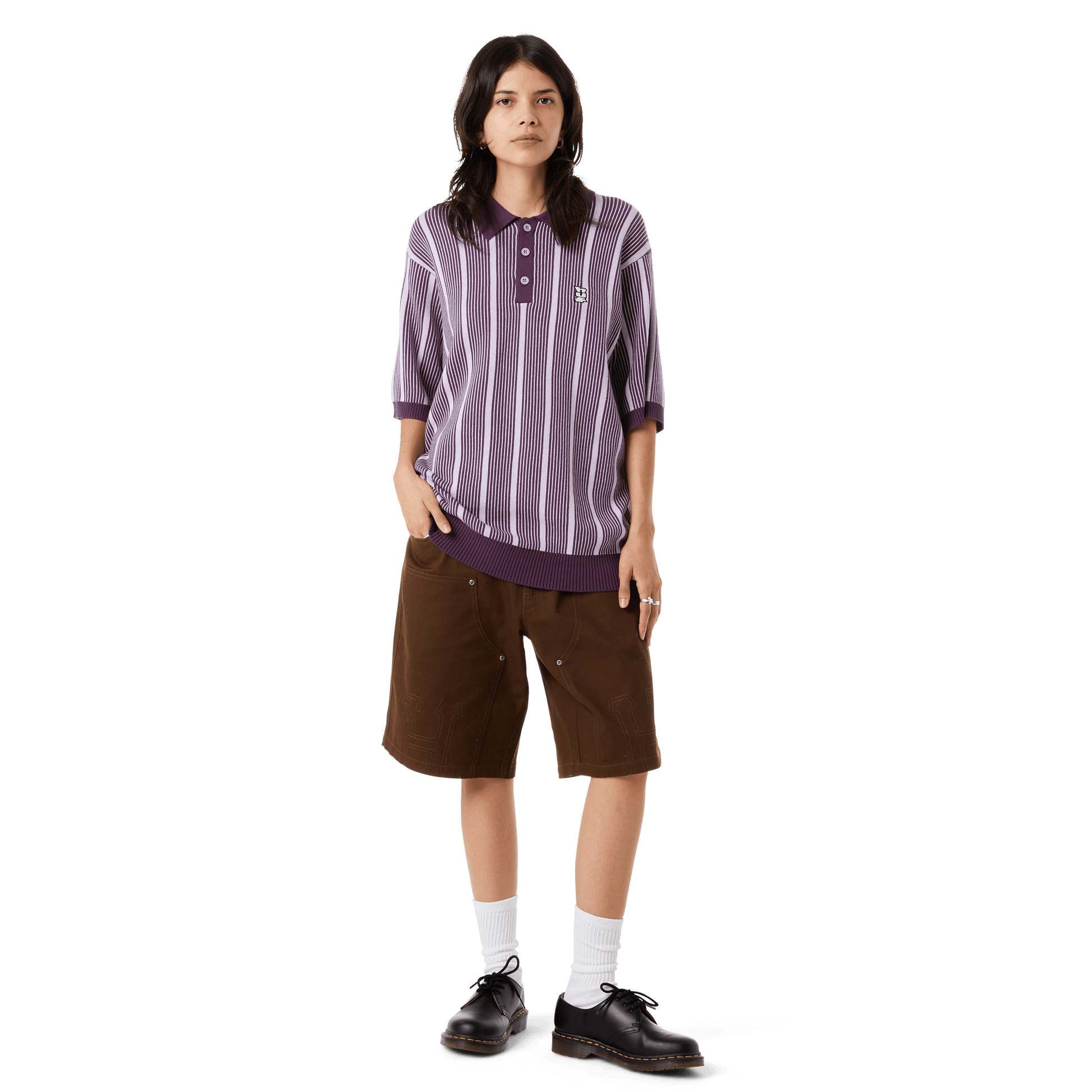 HUF Classic H Double Knee Work Short Brown