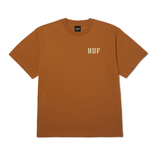 HUF Classic H T-Shirt Brown Sugar/Cream