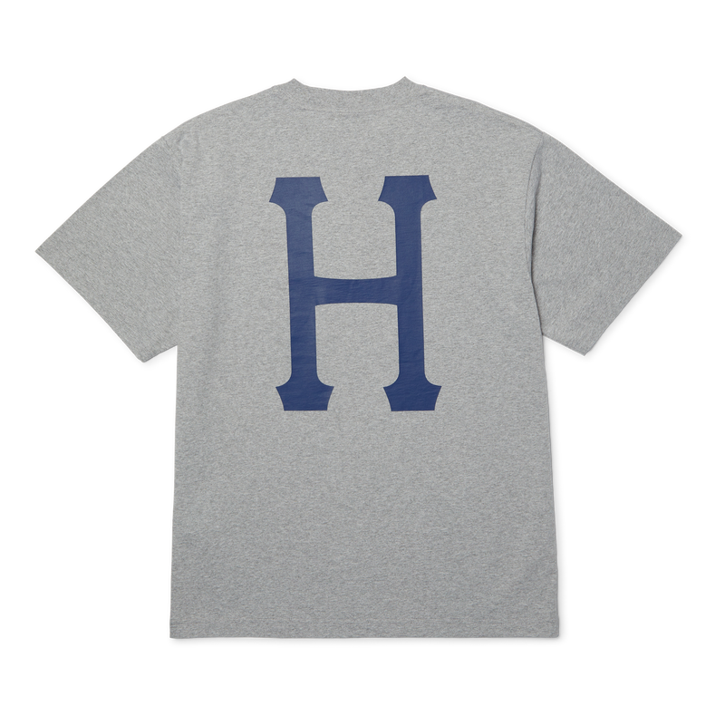 HUF Classic H T-Shirt Heather Grey/Navy