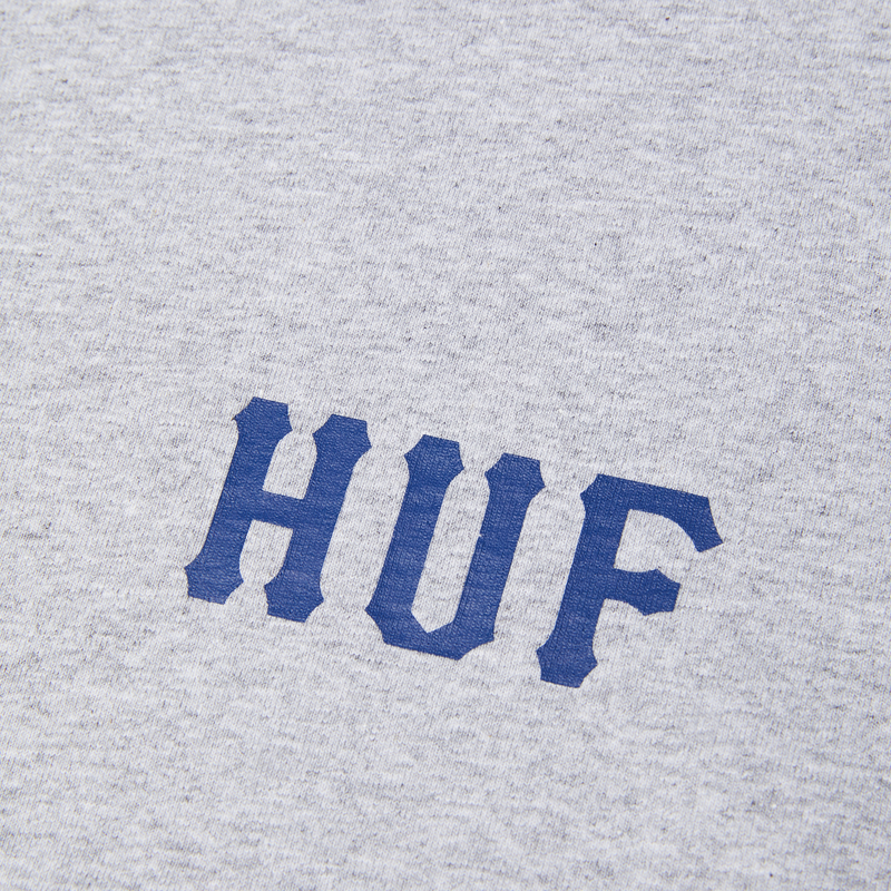 HUF Classic H T-Shirt Heather Grey/Navy