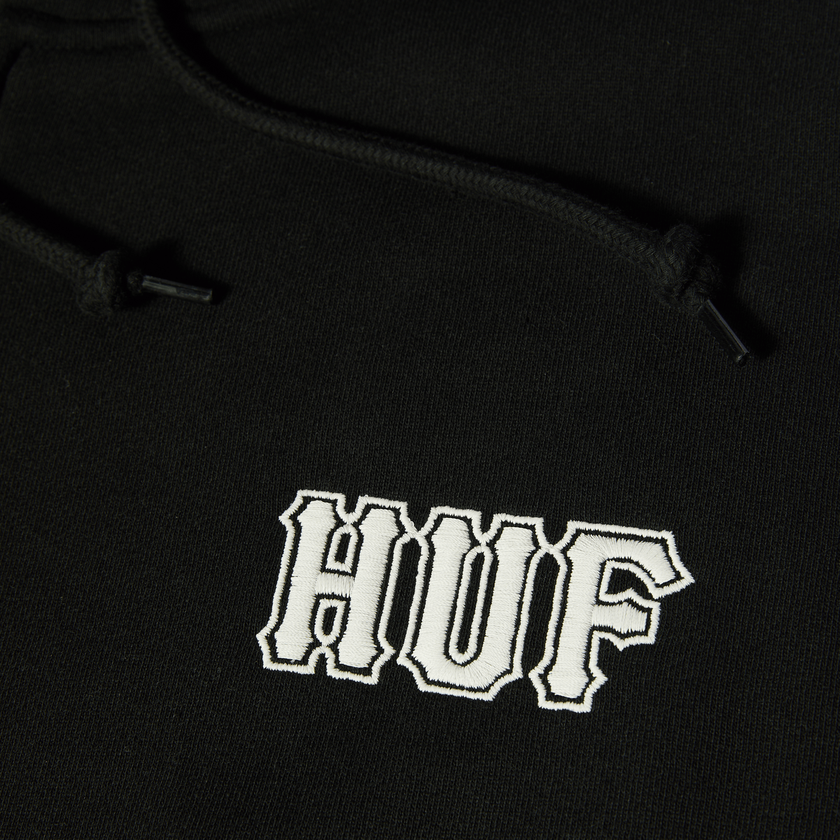 Huf Classic Logo Full-Zip Hoodie Black