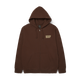 Huf Classic Logo Full-Zip Hoodie Chocolate