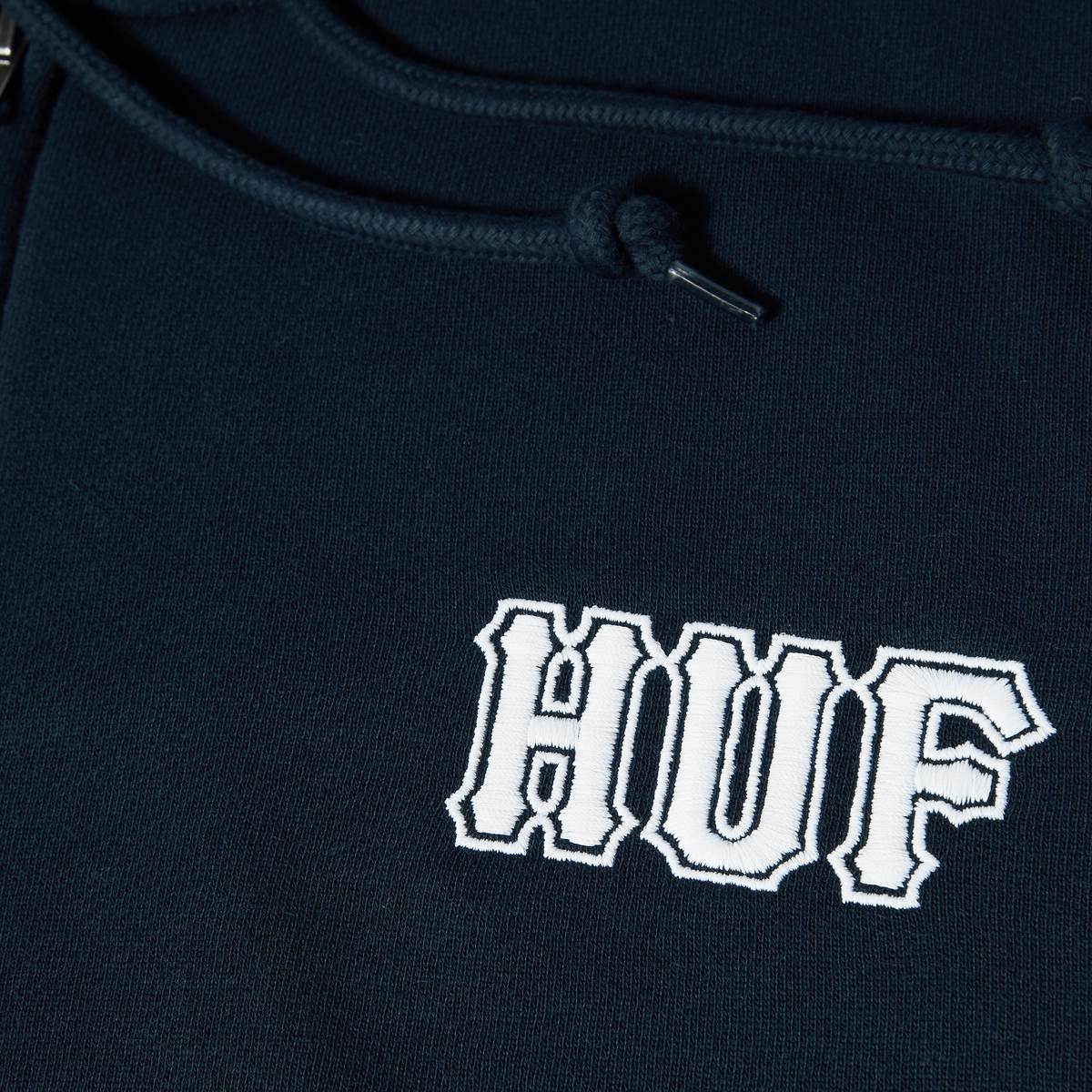 Huf Classic Logo Full-Zip Hoodie Chocolate