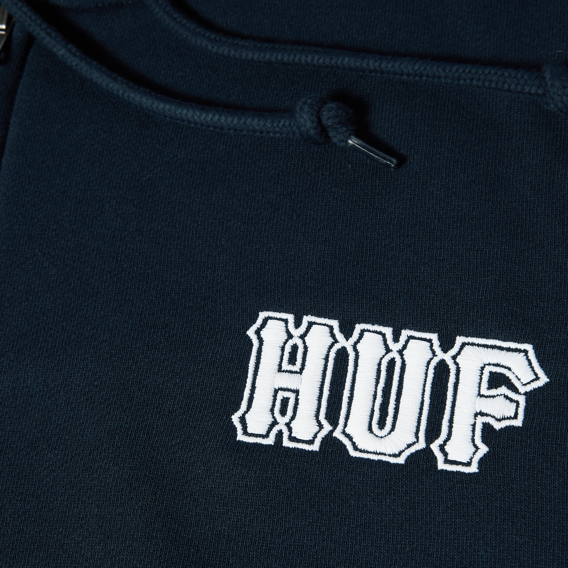 HUF Classic Logo Full-Zip Hoodie Navy