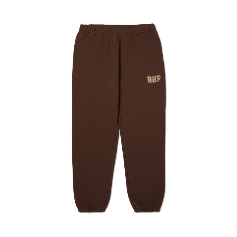 Huf Classic Logo Fleece Pant Chocolate
