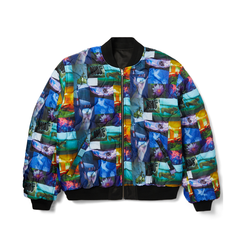 Huf x Kodak Collage Bomber Jacket Black