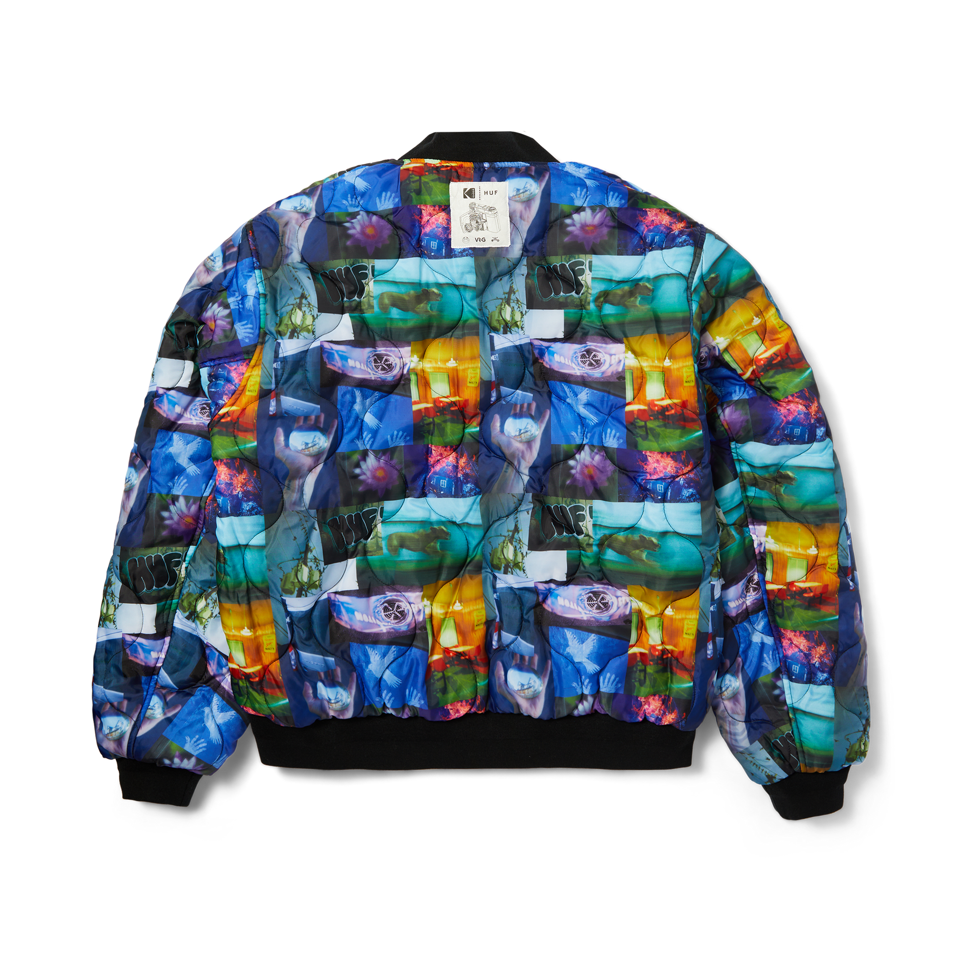 Huf x Kodak Collage Bomber Jacket Black