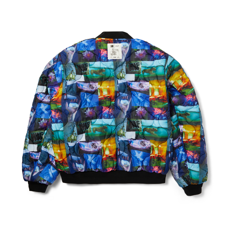 Huf x Kodak Collage Bomber Jacket Black