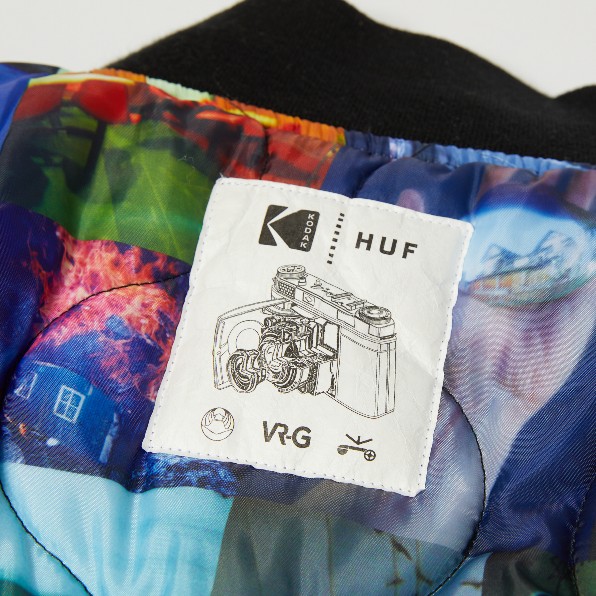 Huf x Kodak Collage Bomber Jacket Black